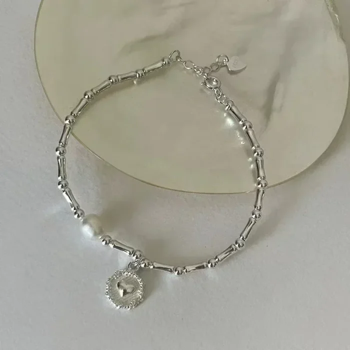 925 Sterling Silver Bracelet Partial Pearls Knots Bracelets for Women Fashion Luxury Design Bead Charm Bracelet Party Jewelry - Image 5
