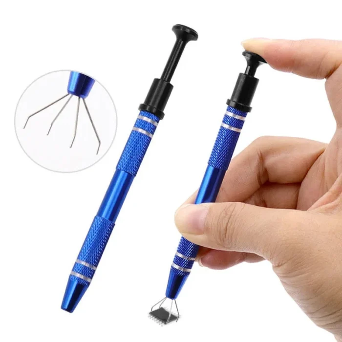 4-Claw IC Chip Extractor Remover Tool Precision Parts Grabber Extractor Pick Up Puller for Electronic Component Nuts Repair Tool - Image 1