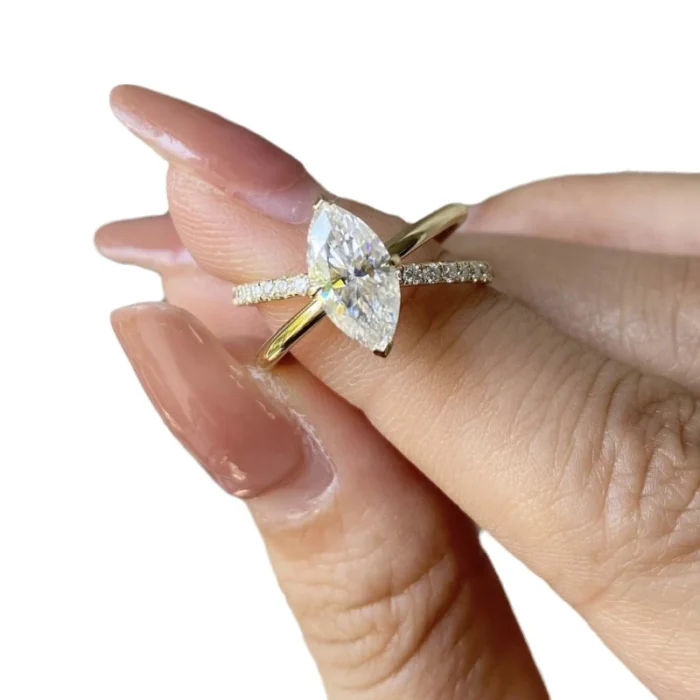 Fashionable temperament inlaid with horse eye zircon, niche design, versatile and exquisite, personalized index finger ring - Image 5