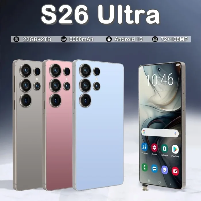 NEW S26 Ultra HOT 2025 original intelligent 5G dual card dual standby Android 14 system global version 8000mAh battery - Image 1