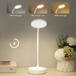 Portable Mini LED Dimmable Desk Lamp USB Plug Battery Powered Bedroom Bedside Lamp Desk Reading Lamp Eye Protection Warm Light - Image 4