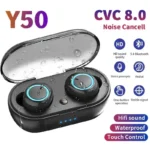 Y50 TWS Fone Bluetooth Earphones Wireless Headphones Touch Control Wireless Bluetooth Headset with Mic Air Bluetooth Earbuds