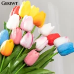 5/10/20 pcs Tulip Flower Artificial Tulip Bouquet PE Foam Home Garden Bouquet Decoration Flower for Wedding Home Decoration