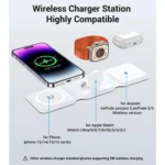 100W 3 in 1 foldable Wireless Charger Pad Stand for iPhone 15 14 13 16Pro Max Airpods iWatch Fast Wireless Charging Dock Station - Image 4