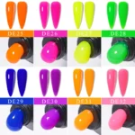 20ml Neon Nude Poly Nail Extension Gel Bright Fluorescent Gel Pink Green Quick Building Nail Semi Permanent Finger Varnish - Image 2