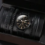4/2/1pcs Men Sports Watches Set Man Business Quartz Wristwatch Luxury Brown Leather Bracelet Men Casual Clock Watch（NO Box） - Image 2