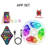 WS2812 Dream LED Strip Lights APP Control Tape Full Set With Power Supply+remote RGB Smart Led Light Bedroom Decoration - Image 6