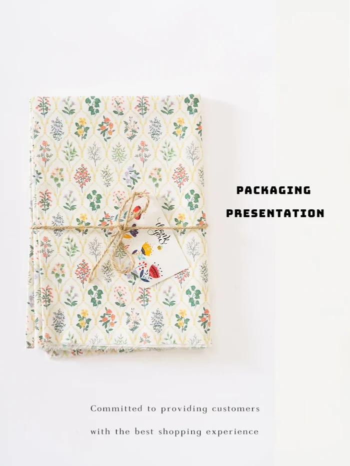 spring/summer custom printed vintagepoplin cotton fabrics for sewing doll garmentwomen dress textile cloth by the meters - Image 4