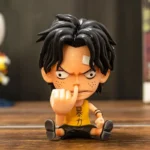 Bandai Q Version One Piece Luffy Usopp Nami Robin Chopper Sanji Brooke Ace Anime Hand-made PVC Figure Toys Model Doll - Image 4