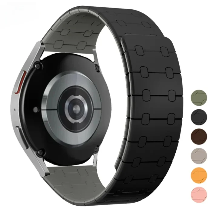 22mm Magnetic Strap for Samsung Galaxy Watch 3 45mm Gear S3 Silicone Bracelet For Huawei Watch Ultimate GT3 4Pro SmartWatch Band - Image 1