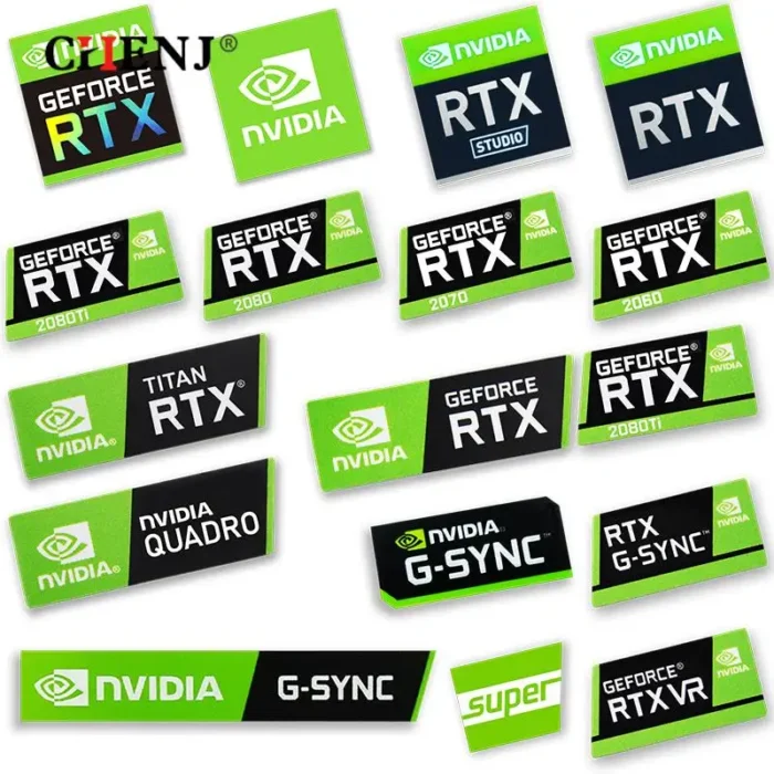 HOT Sale Graphics Card Sticker RTX 2080Ti 2070 2060 TITAN VR GTX 1650 1660Ti Label - Image 2
