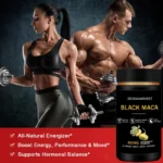 Powerful Black Maca Booster for Men and Women,Maca Pill Supplements for Health, Energy, Endurance, Muscle Mass,Maca Root Capsule - Image 2