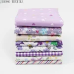 Patchwork Fabric Pink Rose Pattern Cottton Twill Upholstery Fabric For Sewing Quilt, Doll Costume, Scrapbook Decoration 6/7/8pcs - Image 3