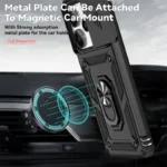 For Xiaomi Redmi Note 14 4G Case Shockproof Armor Car Holder Magnetic Ring Phone Cover For Redmy Note14 4G Camera Protect Fundas - Image 4