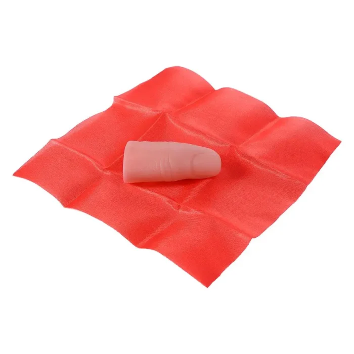 Kid Gifts Funny Toys Close-Up Street Trick Magic Props Magic Tricks Finger Magic Tricks Scarf Disapper Magic Finger Thumb Tip - Image 1