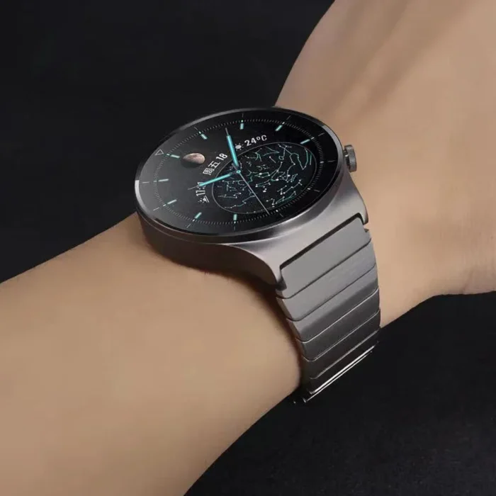 Luxury 22mm Stainless Steel Watch Band for Huawei Watch 4Pro GT5 46MM Strap for Samsung Watch 7 40/44mm Amazfit Balance Bracelet - Image 4