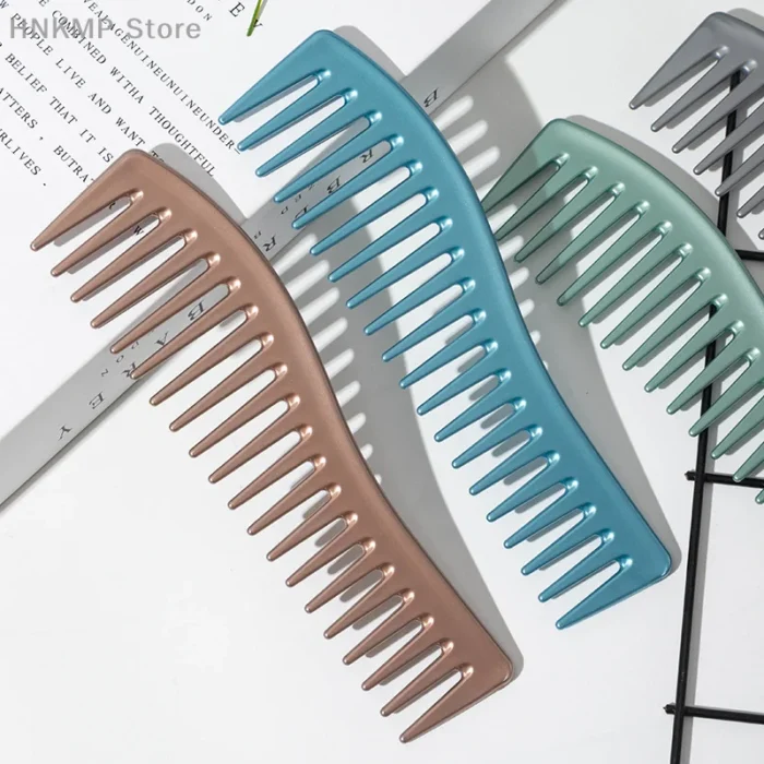 Hairdressing Scalp Massage Comb – Wide-Tooth Salon Brush For Professional Hair Styling And Care - Image 1
