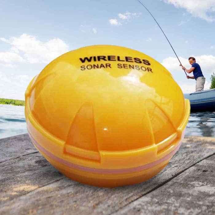 Wireless Depth Echo Sounder 2.4GHZ Bluetooth-Compatible Sonar Alarm Transducer Fishfinder 120FT Depth 90-Degree Radiation Angle - Image 3
