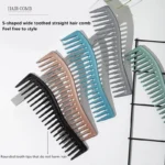 Hairdressing Scalp Massage Comb – Wide-Tooth Salon Brush For Professional Hair Styling And Care - Image 2