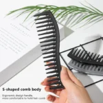 Hairdressing Scalp Massage Comb – Wide-Tooth Salon Brush For Professional Hair Styling And Care - Image 3