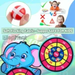 1PC Entertainment Dart Board for Kids with 3 Sticky Balls Indoor Outdoor Sport Party Games Cartoon Animal Dart Board Toys - Image 2