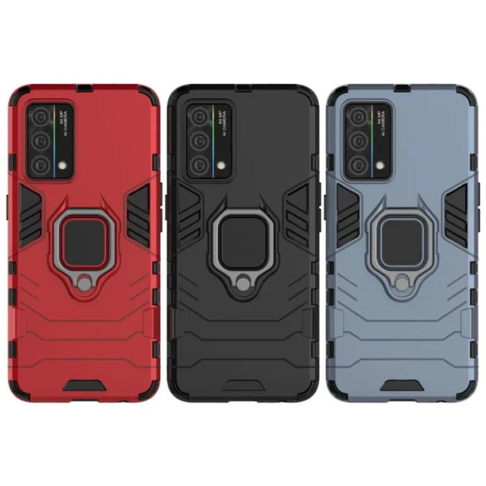 For OPPO K9X K9S K9 Pro 5g Back Cover Phone Case Shockproof Armor Anti-Fall Metal Ring Holder Magnetic Protect Coque Cases - Image 6