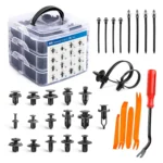 Car Retainer Auto Fasteners Push Trim Plastic Clips Pin Rivet Bumper Kit Screw Door Trim Panel Retainer Auto Bumper
