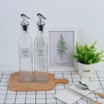 Plastic Baking Paint Fashion Silver Oil Dispenser Soy Sauce Vinegar Bottle Head Oil Bottle Nozzle Oil Bottle Plug Kitchen Tools - Image 2