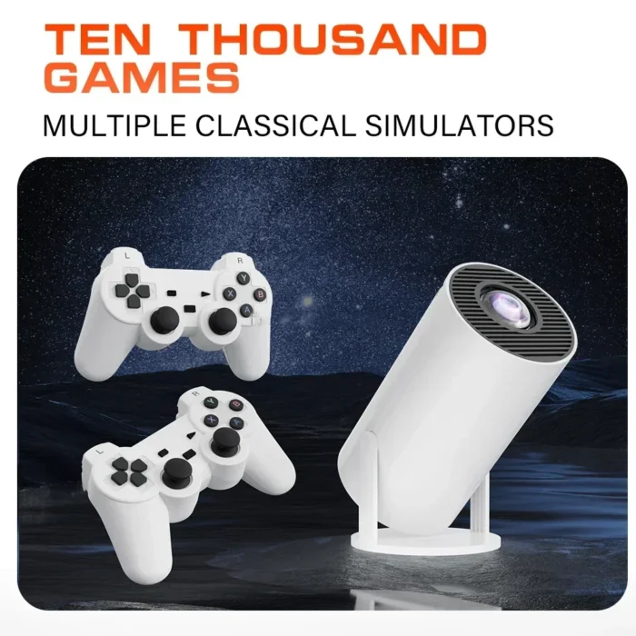 NEW Projector Android 11 HD 4K 3D 1280*720P HY300 PRo MAX Dual Wifi 160ANSI 180°flexible BT5.0 Cinema Outdoor Portable Projector - Image 3