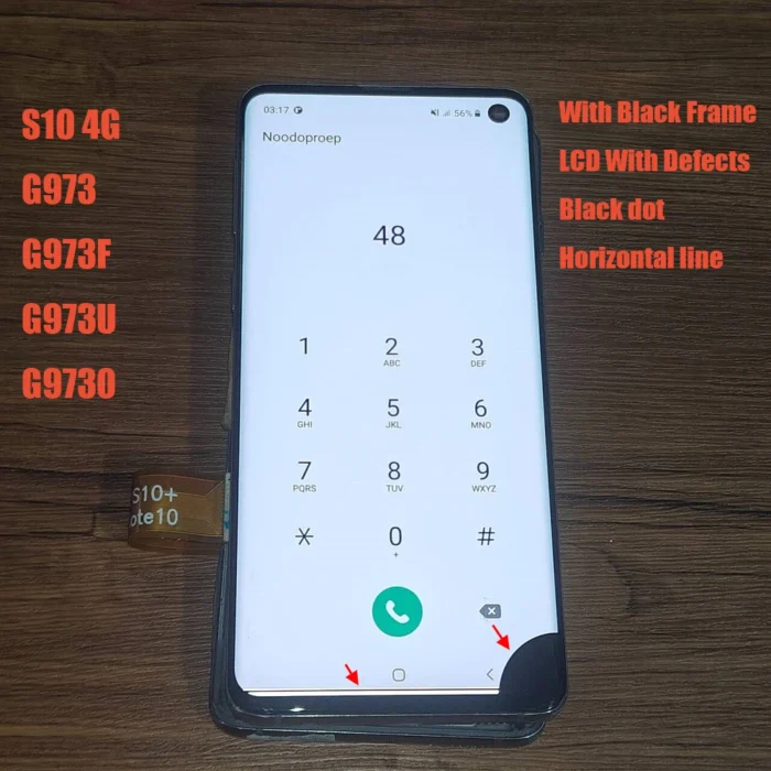 Super AMOLED Defect LCD For Samsung S10 G973F/DS G973U G973 SM-G973 LCD Display Touch Screen Assembly Replacement - Image 2