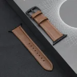 Leather Strap for Apple Watch Band Series 9 8 7 6 5 4 10 Ultra SE Comfortable Bracelet iWatch 49mm 45mm 44mm 42mm 41mm 40mm 46mm - Image 4