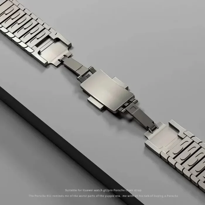 Luxury 22mm Stainless Steel Watch Band for Huawei Watch 4Pro GT5 46MM Strap for Samsung Watch 7 40/44mm Amazfit Balance Bracelet - Image 3