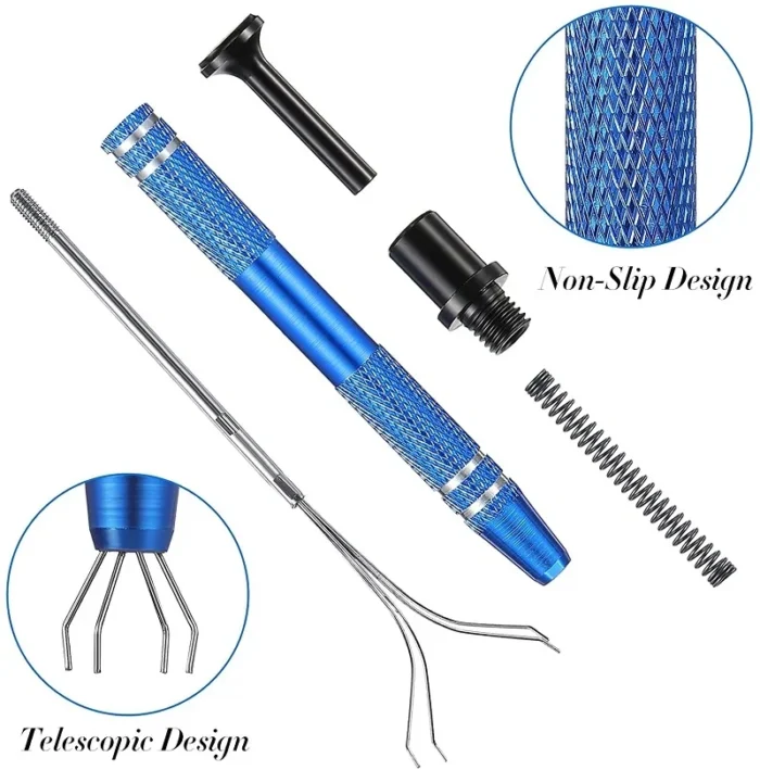 4-Claw IC Chip Extractor Remover Tool Precision Parts Grabber Extractor Pick Up Puller for Electronic Component Nuts Repair Tool - Image 5