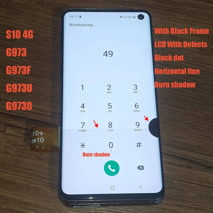 Super AMOLED Defect LCD For Samsung S10 G973F/DS G973U G973 SM-G973 LCD Display Touch Screen Assembly Replacement - Image 3