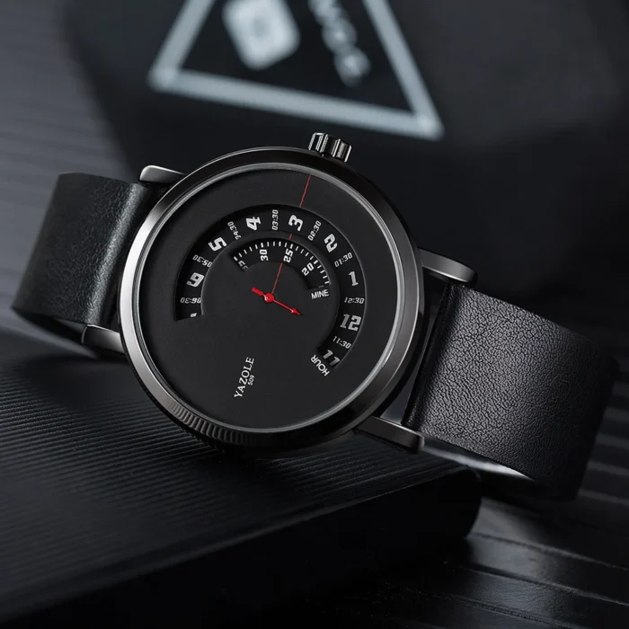 UTHAI CQ57 Men's Quartz Watch, Watch Leather Strap, Sports, Business, Leisure, Waterproof Top Brand, Simple Men's Watch - Image 2
