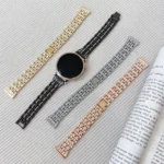 Luxury Diamond Metal Smartwatch Strap 18mm For Huawei Band GT4 Watchband Jewelry Stainless Steel Sport Wristband Replacement - Image 3