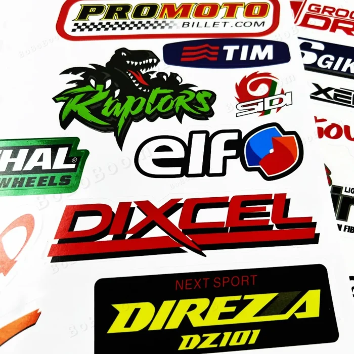 Motorcycle Stickers MotorBike Sponsor Logo Helmet Tank Side Strips Decals Waterproof For Honda Suzuki Kawasaki BMW Yamaha KTM - Image 5