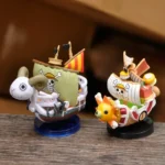 Anime One Piece Ship Figure Luffy Model Toy Super Cute Mini Boat THOUSANDSUNNY Going Merry Assembled Model Action Figure Gifts - Image 2