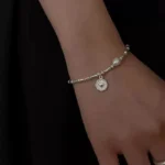925 Sterling Silver Bracelet Partial Pearls Knots Bracelets for Women Fashion Luxury Design Bead Charm Bracelet Party Jewelry - Image 2