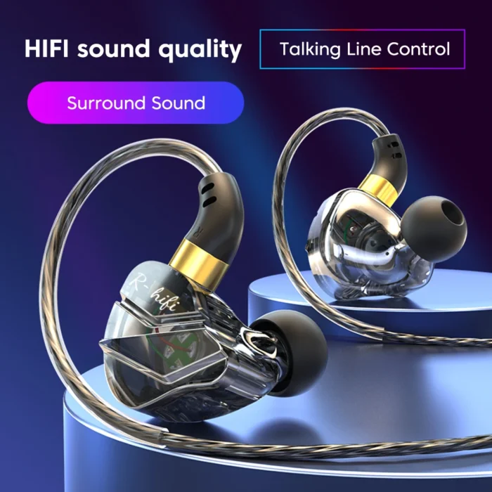 OLAF Gaming Headset Wired Earphones 3.5mm Cable Headphones Handsfree Bass Stereo Sports Earbuds DAC Type-C For iPhone 15 Samsung - Image 2