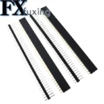 20pcs 10 pairs 40 Pin 1x40 Single Row Male and Female 2.54 Breakable Pin Header PCB JST Connector Strip For Black - Image 2