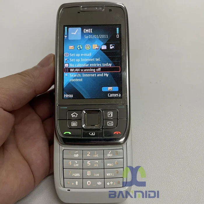 Original E66 Mobile Cell Phone 2G 3G Unlocked Symbian OS Smartphone Hebrew Arabic Russian Keyboard. Made in Finland on 2008 Year - Image 2