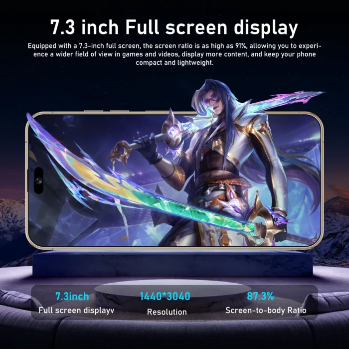 2025 New XS16 Pro Max original intelligent 5G dual card dual standby Android 14 system global version phones 8000mAh battery﻿ - Image 4