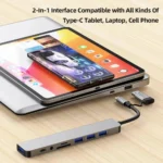 5Gbps USB 3.0 HUB USB C HUB USB C Docking Station High Speed Splitter Multiport OTG Adapter Card Reader for PC/Laptops/MacBook - Image 4