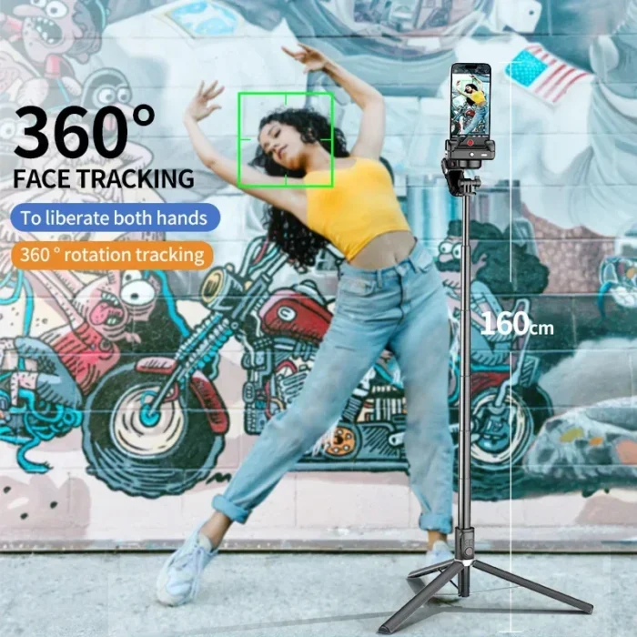 AOCHUAN Smart M2PRO Black Smartphone Gimbal Stabilizer Face Tracking Gimbal Stabilizer For iphone and Android handheld Gimbal - Image 2
