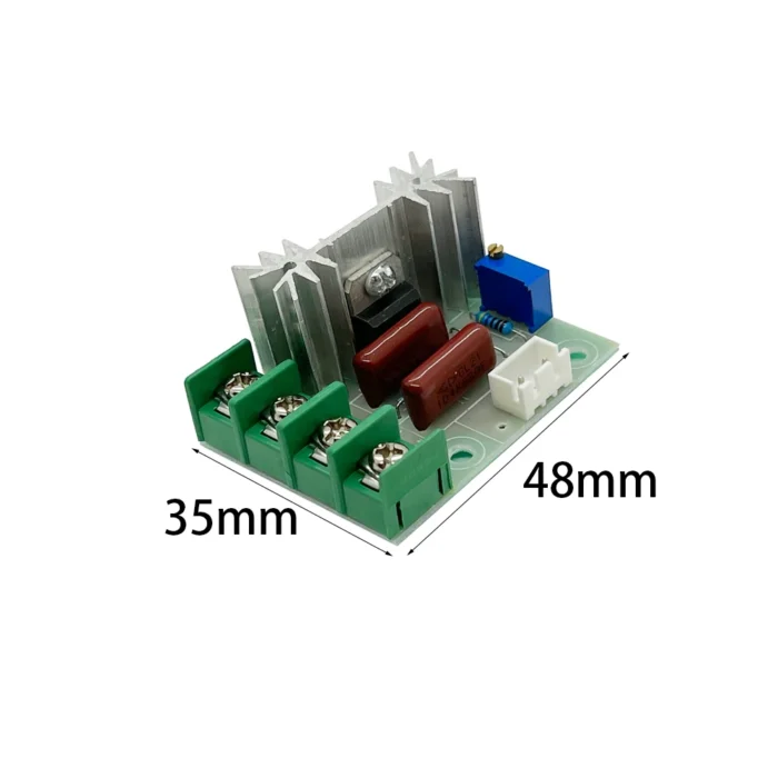 AC 220V 2000W High Power SCR Voltage Regulator Dimming Dimmers Motor Speed Controller Governor Module W/ Potentiometer - Image 2