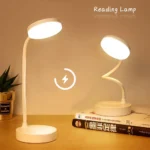 Portable Mini LED Dimmable Desk Lamp USB Plug Battery Powered Bedroom Bedside Lamp Desk Reading Lamp Eye Protection Warm Light - Image 2