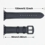 Leather Strap for Apple Watch Band Series 9 8 7 6 5 4 10 Ultra SE Comfortable Bracelet iWatch 49mm 45mm 44mm 42mm 41mm 40mm 46mm - Image 3