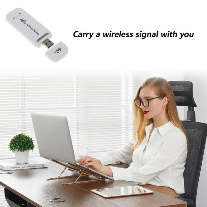 Portable 4G LTE Wireless WiFi Router, 150Mbps USB Modem Travel Pocket Mobile Hotspot for Internet Access - Image 3