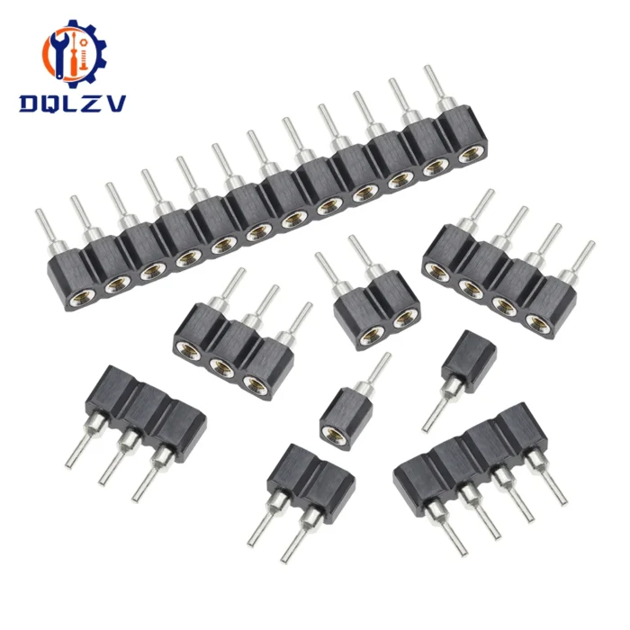 2.54MM Pitch Single Row Female SMD Straight Needle Round Hole Pin Header Copper Foot 1*2p 3p 4p 5p 6p 7p 8p 10p 40pin Connector - Image 2